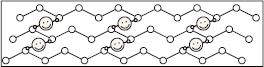 通常（架橋ポリエチレン分子構造モデル）