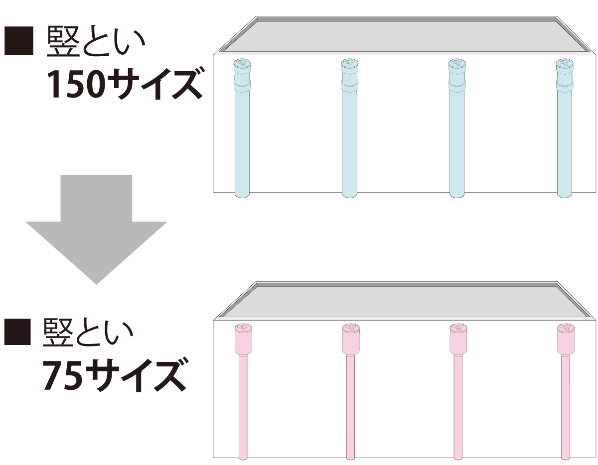 陸屋根高排水システム_メリット_意匠性