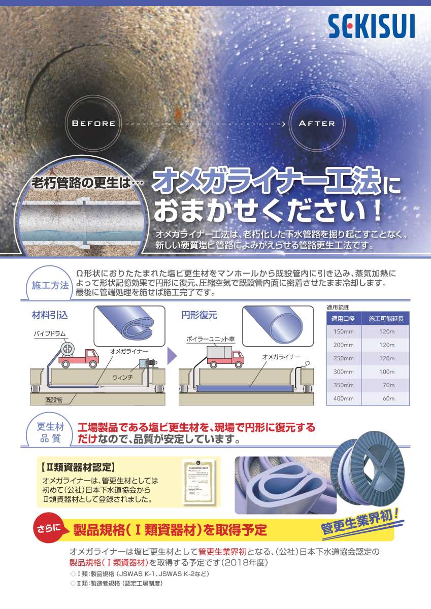 WEB下水道展-管路長寿命化-オメガライナー工法-PDF